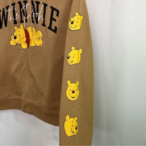 Disney Winnie The Pooh Graphic Hoodie Front & Sleeve Design Women’s Small - Picture 5 of 8